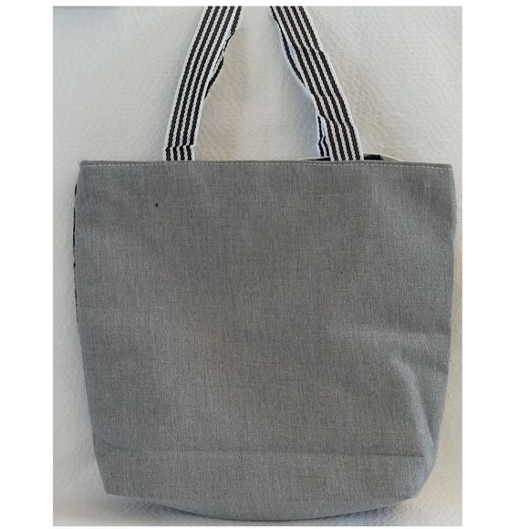 Mini Tote Bag Tapestry Shopper Tote Bag Jungle Animals Gray Beige background - Picture 2 of 2